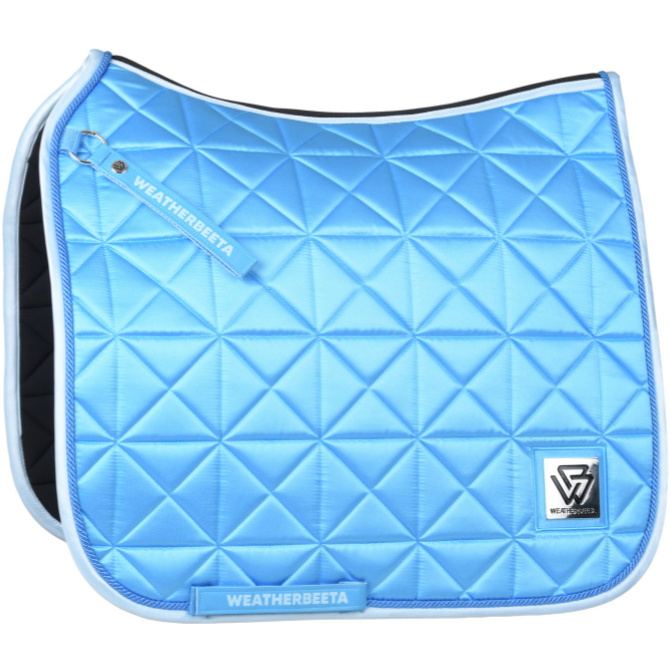 2026 WeatherBeeta Satin Luxe Air-Tec Dressage Saddle Pad 1030348011 - Bright Blue